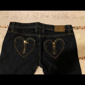 Frankie b rate heart pocket dark denim size 30